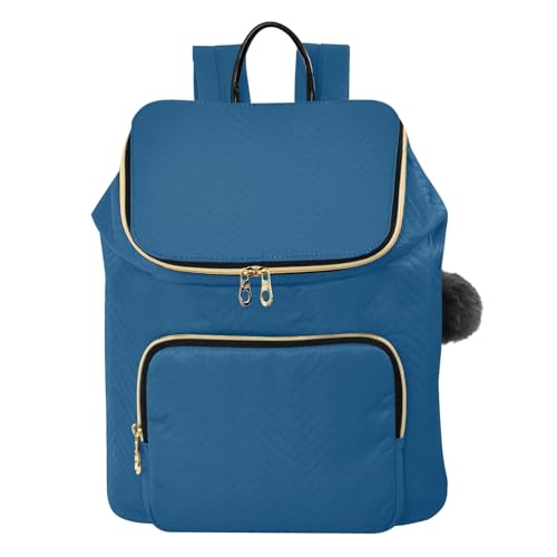 Mochila azul marino para mujer perfecta para viajes y senderismo activo