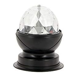 Lamparas Katatori Xanlite LADRVB - Lámpara de mesa con efecto disco, LED multicolor, cabeza giratoria