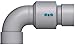 Dixon 330FXFMI00000 Malleable Iron Single Plane O-Ring Swivel Joint, Style 30, 3" NPT Female