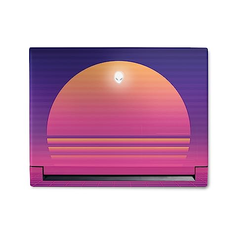 Image of MightySkins Skin Compatible with Alienware M18 R1 (2023) Full Wrap Kit - Synthwave Sunset | Protective, Durable, and Unique Vinyl Decal wrap Cover | Easy to Apply & Change Styles | Made in The USA