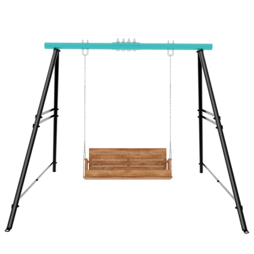 Schaukelgestell Outdoor, Kinderschaukel Babyschaukel aus Metall, Gartenschaukel Schaukelgerüst für Kinder und Teenager, Enthält nur die Schaukelgerüst (Hellgrün)