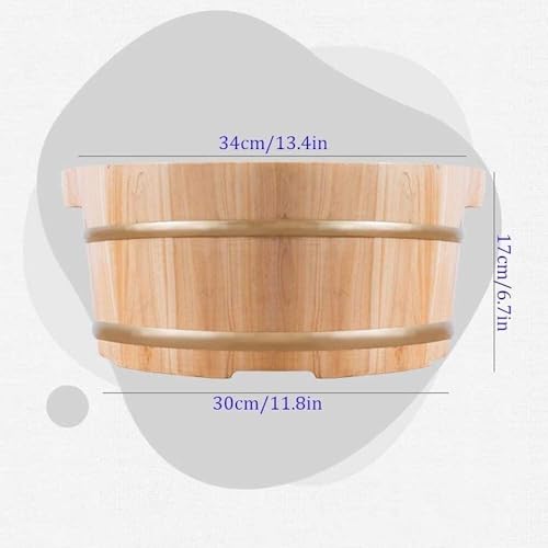 Cubeta de Madera Natural para Baño de Pies miniatura 3