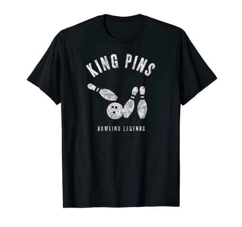 Camiseta del equipo de bolos King Pins regalo de liga a juego Camiseta
