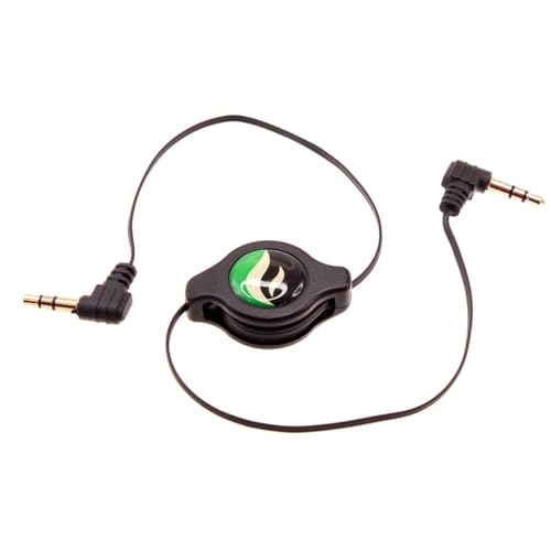 Cable Auxiliar Retráctil 3.5mm Negro