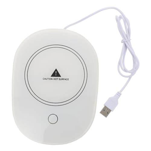 CONGARTENO USB Cup Warmer Coaster with Thermostatic Temperature Control for Home and Office Use Keeps Your Beverage Warm Operation Elegant Design for All Drink Types
