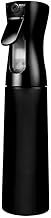 Water Mist Sprayer 300ml – Continuous Fine Mist Spray Bottle for Hair Styling, Plant Care & Home Cleaning (BLACK)