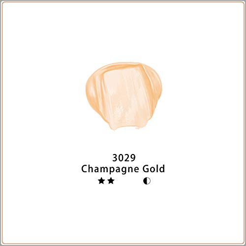 Image of Artecho Acrylic Paint, Champagne Gold Paint (120ml / 4.05oz) Tubes, Art Craft Paints for Canvas, Rock, Stone, Wood, Fabric, Art Supplies | Art Craft Paints, For Canvas, Rock, Stone, Wood, Fabric, Art Supplies