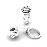 多目的リング 男性用 : 隠しステンレススチール 調節可能なオープニングリング 2025年 超薄型 折りたたみ式 可能 防水 防犯 隠しナイフ 女性用 男性用 緊急用 コスプレ アクセサリー (イエロー, 13.6*6.6*4mm) (1)