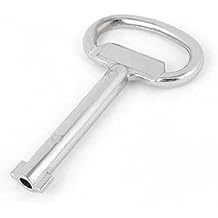 Electrical Cabinet Key, Metal, Silver, Round, Key Lock, Electrical Cabinet Locks