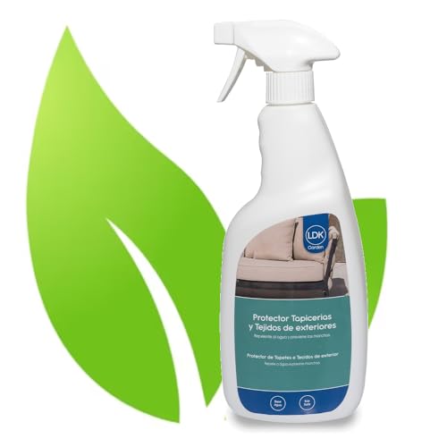 Protector Ecológico de Tapicerias y Textil de Exterior| Propiedades anti-moho y anti-hongos, repelencia al agua y manchas | 750 cc | Para cojines, asientos, parasoles, tapicerías | Limpieza LOLAhome