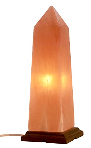 Preisvergleich Produktbild "Obelisk" Salz Kristall Lampe - Salzlampe Leuchte von Biova - 1A Qualität