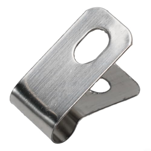 Clip de fijación de malla de alambre de acero inoxidable 304 para jardín, granja ganadera, granja, valla de pasto, paquete de 100/200 piezas con tornillos (material de aluminio: 200 clips + 200
