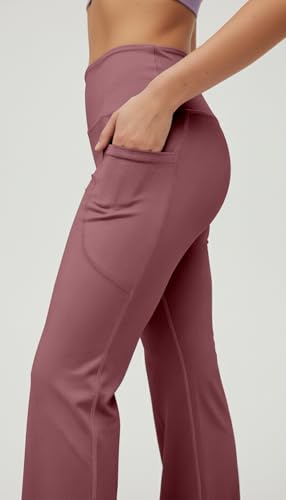Image of Mehrang High Waist Wide Leg with Side Pockets || Stretchable Tights || Sports Fitness Activewear Yoga Pants for Women