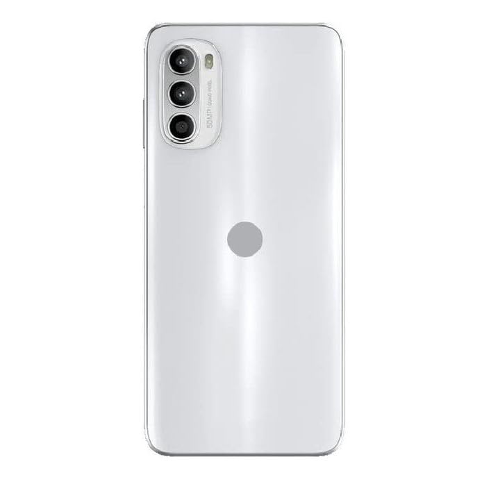 Compatible with Motorola Moto G52 (XT2221-1, XT2221-2) Replacement Full Body, Back Panel with Side Frame, Camera Glass, Volume Button Mobile Phone Panel - White-image-29