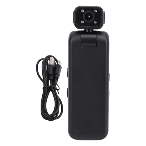 CHEOTIME Portable Camcorder, 2K HD 355&deg; Rotatable Lens Wide Angle Video Camera with Back Clamp...