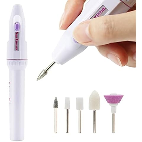 BAQI Electric Nail Drill Set, Portable Manicure Nail Art Grinder, 5-IN-1 Nail Grinder Machine, Beauty Personal Care Manicure and Pedicure Kit for Home and Salon Use Cover