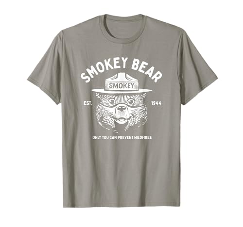 Vintage Smokey Bear Logo Only You Can Prevent Wildfires T-Shirt