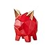 Świnka Skarbonka Lucky Pig Money Bank, Vinyl Piggy Bank Północna Europa Kreatywność Monety Bank Rzeźba Ozdoby Prezent Dla chłopców Dzieci Girls Chłopców i Dziewcząt ( Color : Red )
