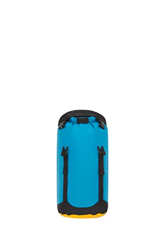 Image of Sea to Summit eVac Compression Dry Bag, Waterproof Compression Sack, 8 Liter, Turkish Tile Blue