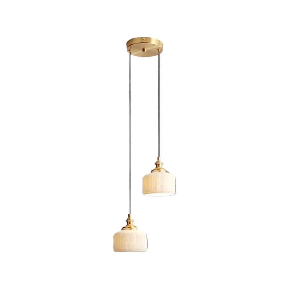 HXYSXHJUO Wabi-Sabi Style Retro Zen Tea Room Decorative Chandelier - Japanese Ceramic & Brass Bedside Lamp for Home