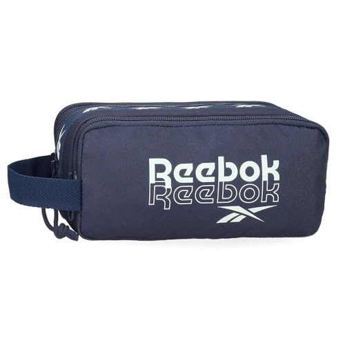 Reebok Estojo triplo para meninas, azul, Einheitsgröße, Azul, Einheitsgröße, Estojo triplo