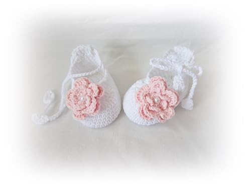 Crochet Baby Shoes, Newborn Girl shoes, Baby Shower Gift (3-6 months)3