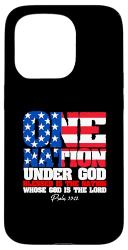 One Nation Under God Patriotic Spirit �O���t�B�b�N�B �X�}�z�P�[�X iPhone 15 Pro �p
