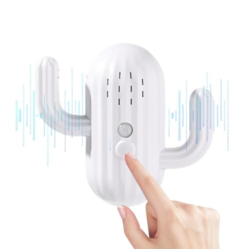 モーションセンサー、ドアアラーム、ワイヤレスセンサーアラーム | Cactus Hooks を備えたモーション起動型ボイス プレーヤー |家庭用安全のための 3 ボリューム調整可能なボイスレコーダー |防犯用屋内人感センサー警報器