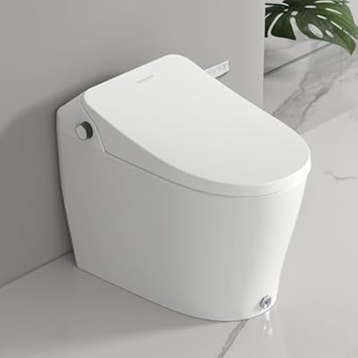 ?VANCOCO Smart Toilets with Built-in Bidet,One-Piece Toilets with Toilet Bidet,Smart Toilets and Bidets with Night Light & Heated Seat,Warm Water Wash & Air Dryer