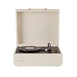 Bluetooth Connectivity: Easily pair this portable record player with a Bluetooth speaker or stream music through the turntable's built-in speakers. The aux input, headphone jack & RCA output allow you to hook up to a receiver or powered external spea...