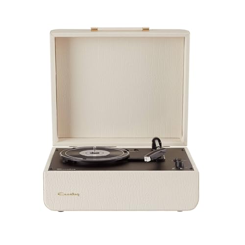 Crosley Mercury Toscadiscos de Vinilio con 2 Altovoces, Bluetooth In & out y AUX   Toscadiscos Vintage de 3 velocidades   para vinilos de 7