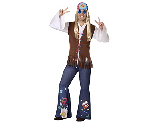 Atosa disfraz hippie hombre adulto hombre adulto XS