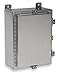 Wiegmann SSN4201608 SSN4-Series NEMA 4X Single Door Wallmount Enclosure, 304 Stainless Steel, 20" x 16" x 8"
