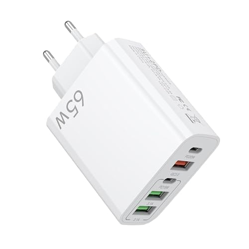 USB-Ladegerät, mehrere USB-Steckdosen, 65 W, 6 Ports, Schnellladegerät mit QC 3.0 Smart Charger, Universal-Ladegerät, für 15 Pro Max 14 Plus 13 12 11 Se XR, iPad, Samsung USB-Ladegerät, mehrere USB-Steckdosen, 65 W, 6 Ports, Schnellladegerät mit QC 3.0 Smart Charger, Universal-Ladegerät, für 15 Pro Max 14 Plus 13 12 11 Se XR, iPad, Samsung