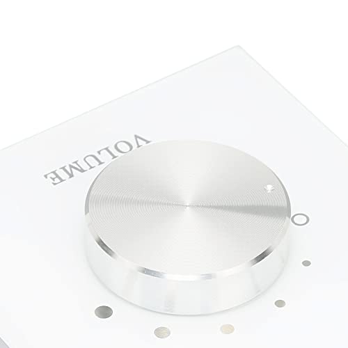 Controlador de volumen, perilla ajustable de 5 niveles, ajustador de audio de canal dual para altavoces domésticos, streaming, podcast y juegos miniatura 3