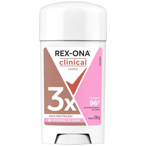 Antiperspirant Cream Stick Clinical Rex-ona 96h Protection Odor Control 3X Defense Formula 58g