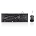 Price comparison product image Hama 73134958 Cortino Keyboard/Mouse Set, Cabled, UK 1000 DPI Black