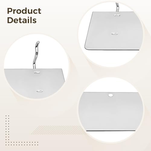 Bosreroy Heavy-Duty Galvanized Pegboard Shelves, 4-Pack, 9.8 X 3.9 Inches, for Organizing Tools, Spice Jars, Nursery Supplies, and More