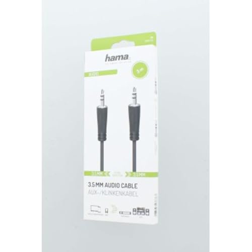 Cable de audio Hama, Jack 3.5 mm macho a macho, 3 m miniatura 2