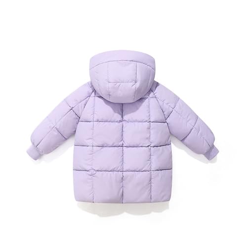 Girls Boys Solid Color Puffer Jacket Hooded Zipper Thick Cotton Padded Coat Kids Toddler Warm Puffy Winter Outwear2