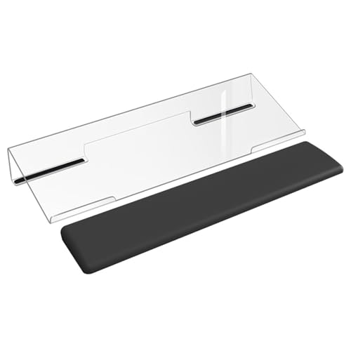 XusLFR Transperant Ergonomic Typing Holder Acrylic Keyboard Risers Tilt Desk Laptop Keyboard Feet Lifter Computer Keyboard
