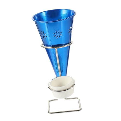 MOLUCKFU 1set Stainless Steel Cone Holder Stand for Ice Cream Sushi and Snacks Display Rack for Cafes Restaurants and Parties for Waffle Cones and Popcorn