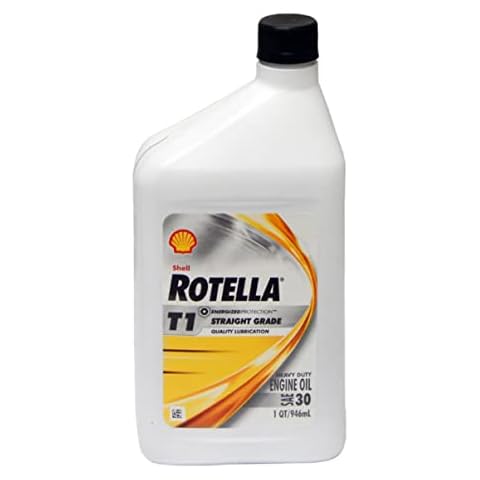 Shell Rotella T1 550019903 30W Straight Grade Engine Oil QUART Cover