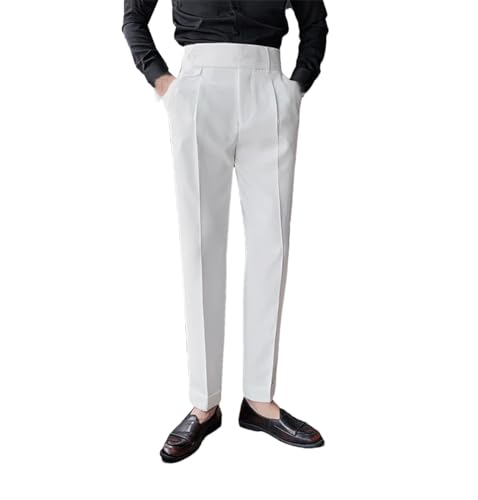 Generic British Dress Pants for Men Clothing Fashion High Waist Pants Elegant Business Formal Wear Trousers
