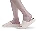 Weweya Soft Shower Shoes Women Men Non-Slip Indoor Outdoor Slides Sandals Beige Women Size 9 Men Size 7