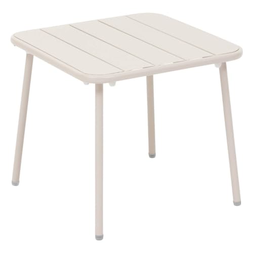 Hespéride - Table Basse de Jardin carrée Phuket Argile en Acier traité en époxy