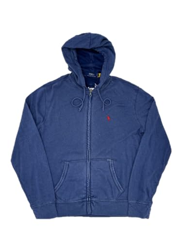 Ralph Lauren Sudadera Tipo Polo Con Capucha y Cremallera Completa, Para Hombre, Talla XS, Azul