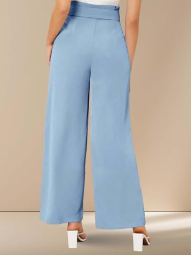 Image of KOTTY Women's High Rise Viscose Rayon Relaxed Fit Korean Trousers