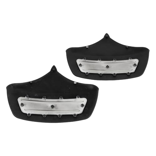 Image of Metal Rear Wheel Mud Flaps Fender Guards Accents Trim for Harley Tri-Glide Ultra Classics FLHTCUTG 2011-2023 and FLHXXX Street Glide Trikes 2011, #02 Black+Black