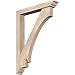 Ekena Millwork BKT0604X36X48IMP01SDF Imperial Traditional Smooth Bracket w/Offset Brace, Douglas Fir